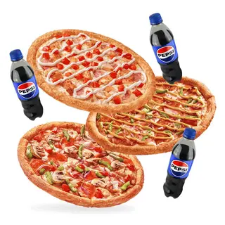 Combo din belșug cu 3 băuturi gratis