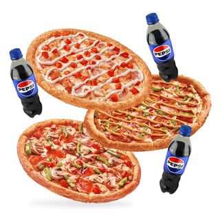 Combo din belșug cu 3 băuturi gratis