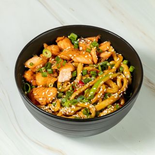 ლაფშა ტკბილ-ცხარე ორაგულით