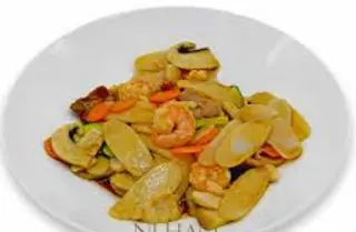 168. Gnocchi di riso con gamberi