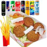 Menú Kebab Falafel +Patatas +Bebidas