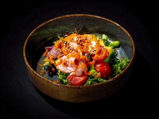 Sashimi salad scottato