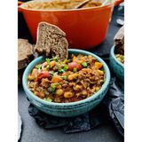 Beans, Bread with 2 pieces Beef