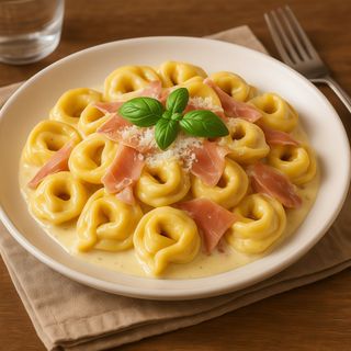 Tortellini Panna Con Prosciutto