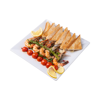 Sałatka krewetki ze szparagami