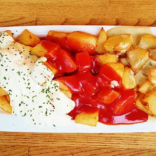 Patatas tres salsas (2 personas) 