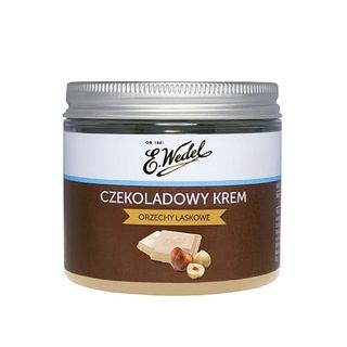 Krem z czekolady białej i orzechów laskowych 200g