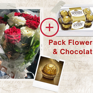 9 fleurs avec boite ferero 16 -