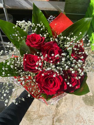 Bouquet rose rosse 