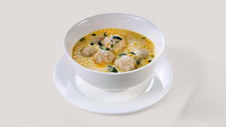 Суп сливочно-сырный с фрикадельками