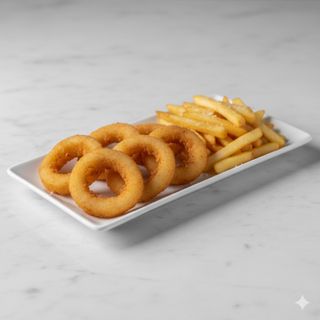 Ración de aros de cebolla (6 uds.)