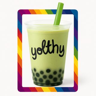 Bubble Tea de Té Matcha + Bubbles de limón.