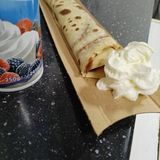 Палачинка с бял и кафяв шоколад