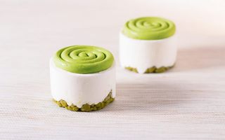 Cheesecake al matcha