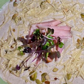 Грибний крем-суп з беконом