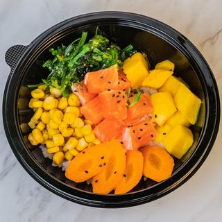 Поке с маринована сьомга (300г)