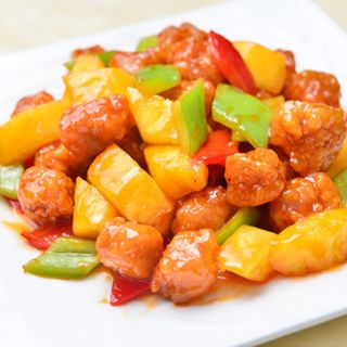 菠萝咕老肉Carne de soja doce e azeda com abacaxi