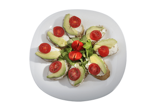 Брускети с филаделфия и авокадо (160г)