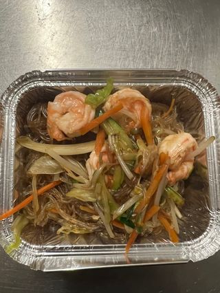 Spaghetti di soia con verdure 丝