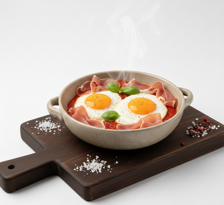 Uovo al prosciutto crudo