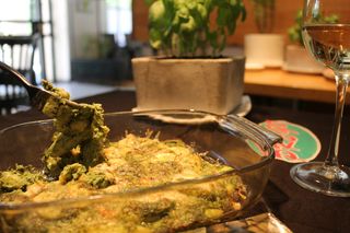  ლაზანია ისპანახით