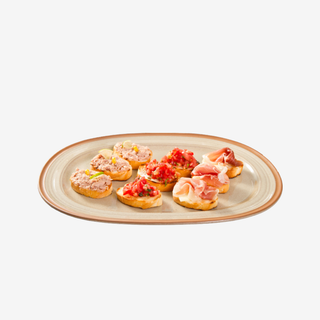 Bruschete cu rosii si prosciutto