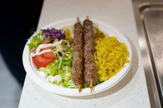 Shish Kofta con verdure