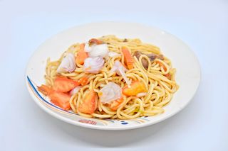 Spaghettis Avec Rognons + Foie Gras