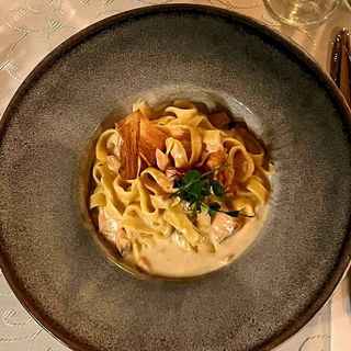 Tagliatelle cu somon