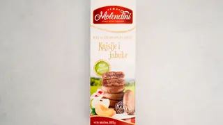 Keks sa vocnim punjenjem od kajsije i jabuke