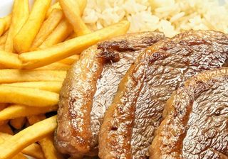 Picanha Black Angus c/Arroz e Batata Frita