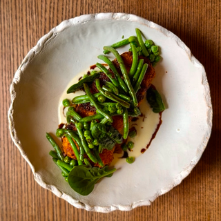 Курячий шніцель з коппою та сиром чеддер 