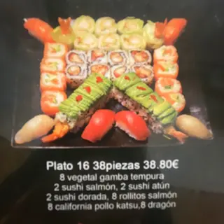 Plato 16 (38 Pzs.)