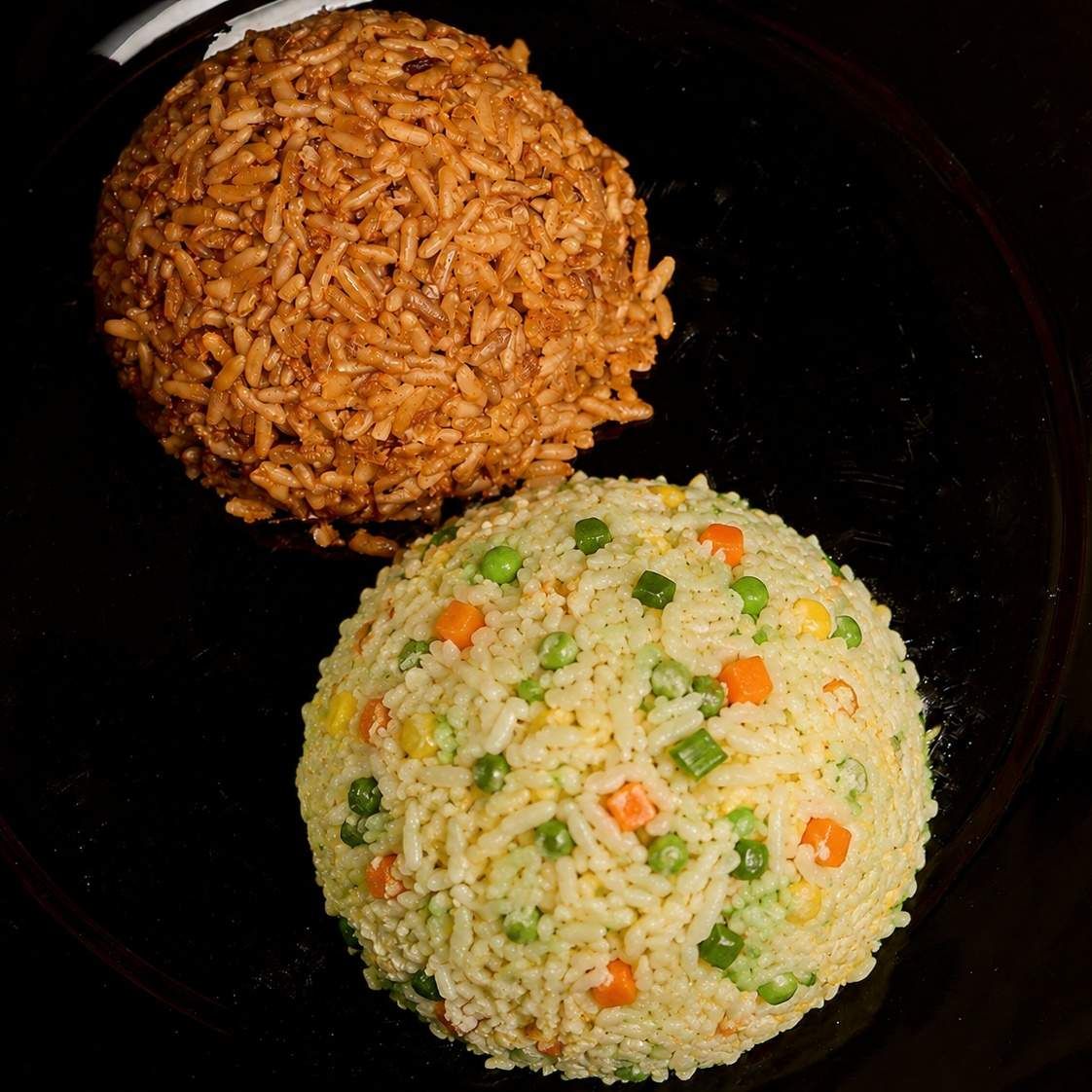Half firewood, half fried rice