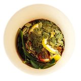 Лист черной смородины, малина, маракуйя
