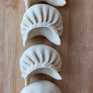 Raviolo cristallo con gamberi