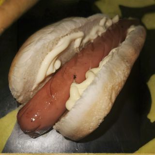 Habanero bacon cheese hot dog