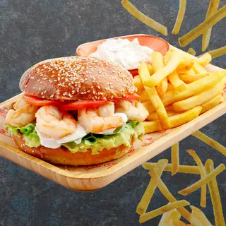 Burger cu creveti 