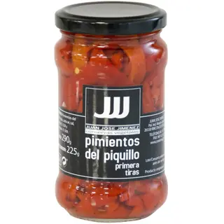 Pimientos Piquillo En Tiras Peso Estimado 290/225 Gr.