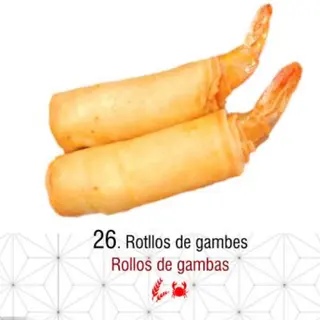 26.rollos de gambas 