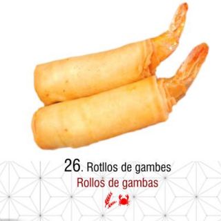 26.rollos de gambas 