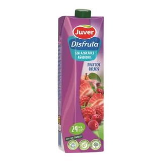 Zumo de Frutos Rojos Juver Exótico sin Azúcar 1 L.