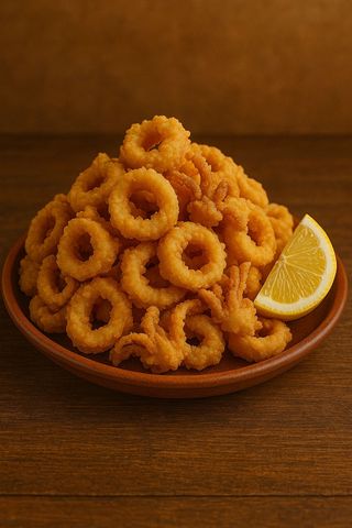 Aros De Calamar Fritos (Porción)