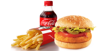 Hash Brown Burger Meal