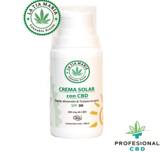 Protector solar SPF 30 con CBD. 100 ml.