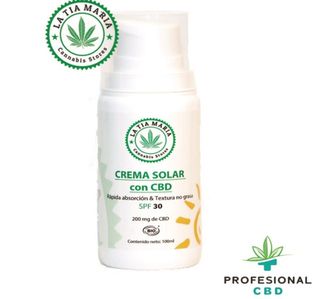 Protector solar SPF 30 con CBD. 100 ml.