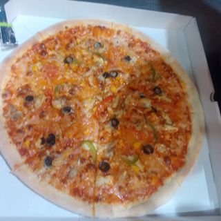 Pizza vegetarian grande.