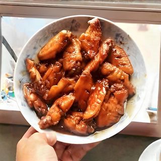 Asas de Frango Fritas com Mel