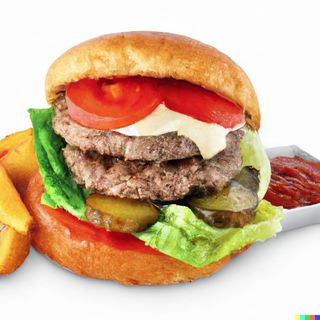 Двоен чийзбургер с халапеньо (600гр)