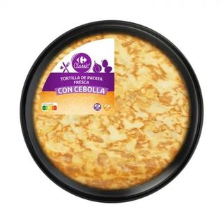 Tortilla De Patatas Con Cebolla Carrefour Sin Gluten 600 Gr.